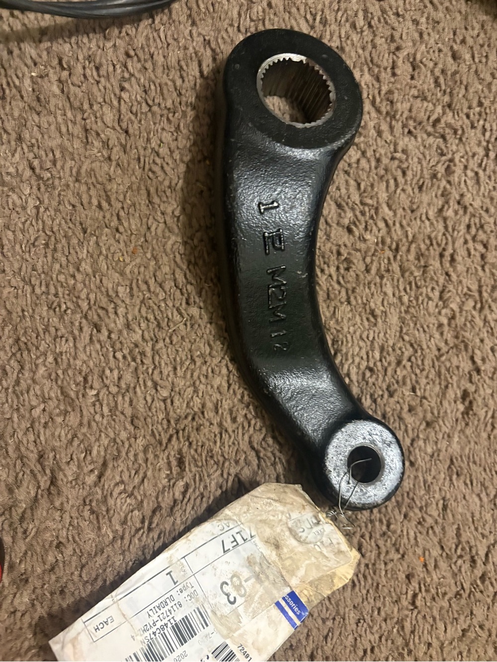 Black Steering Pitman Arm - Heavy-Duty Replacement for 16-26 Jeep wrangler oem